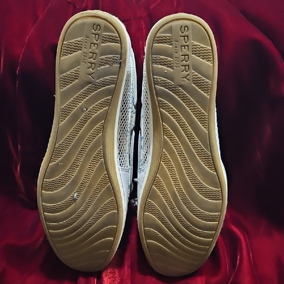 Sperry Top-Siders Blue and White Boatshoes - Picture 5 of 9